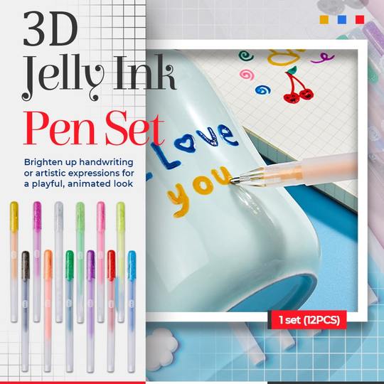 3D Pennen (Set met 6 Kleuren!)
