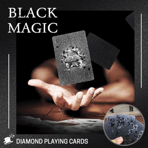 Premium Zwarte Speelkaarten 'Black Magic™'