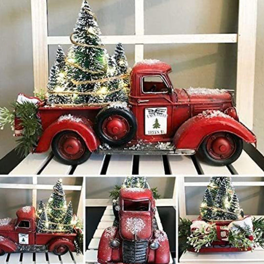 Prachtige Ouderwetse Truck Kerst Decoratie